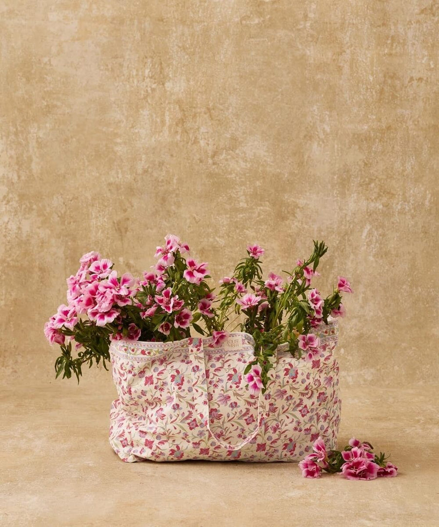 Tote bag Beverly Cream Floral Haven Louise Misha