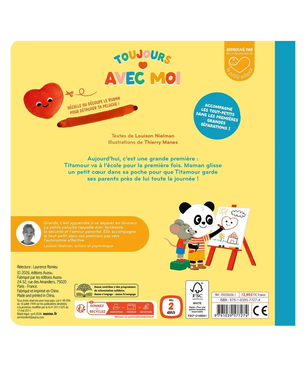 Toujours avec Moi - Ma Première Journée d'École de Auzou