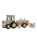 Tracteur en bois certifié FSC de la marque pour enfants, Little Dutch