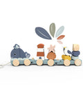 Train d'éveil en bois à tirer collection Océan de la marque Speedy Monkey.