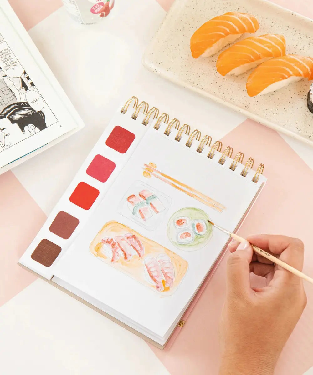Carnet d'aquarelle Travel Book sur le thème du Japon de la marque La Petite Epicerie