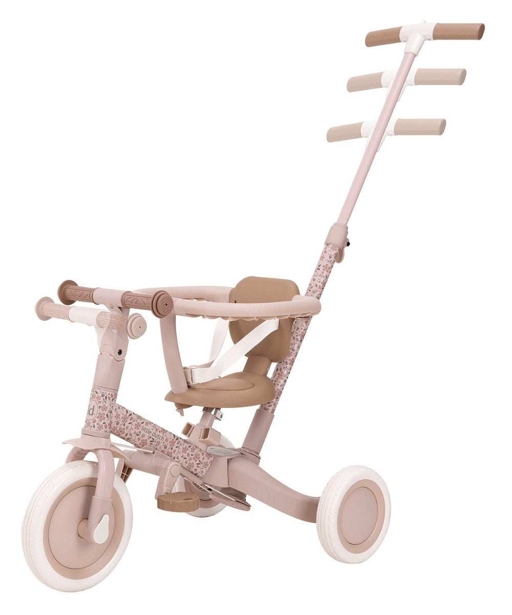 Tricycle 4-en-1 Fairy Floral Rose de la marque pour enfants, Little Dutch