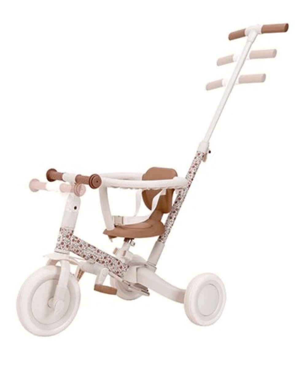 Tricycle 4-en-1 Sunny Floral Blanc de la marque pour enfants Little Dutch