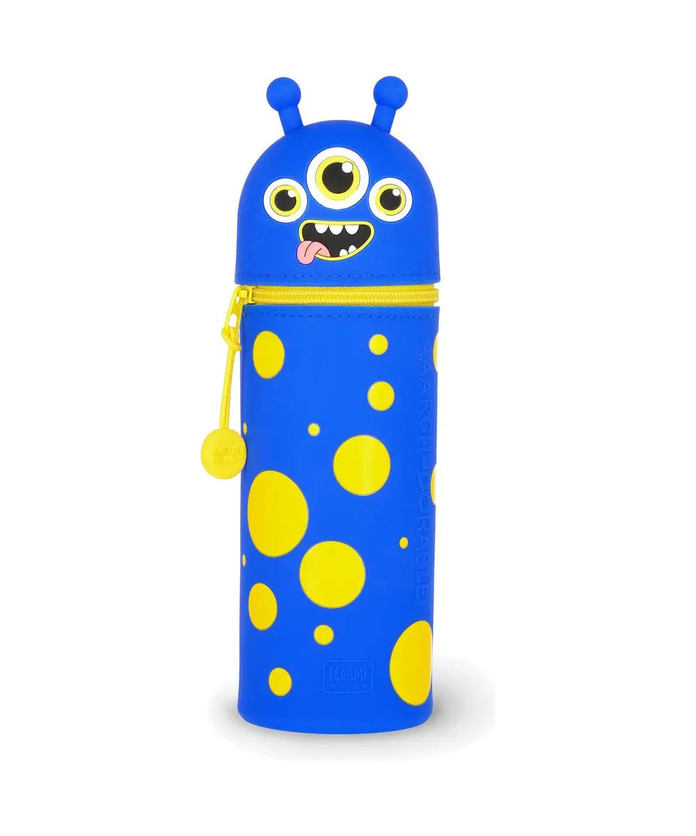 Trousse 2 en 1 en Silicone Monster « Aaargh-dorable! » de Legami sur fond clair