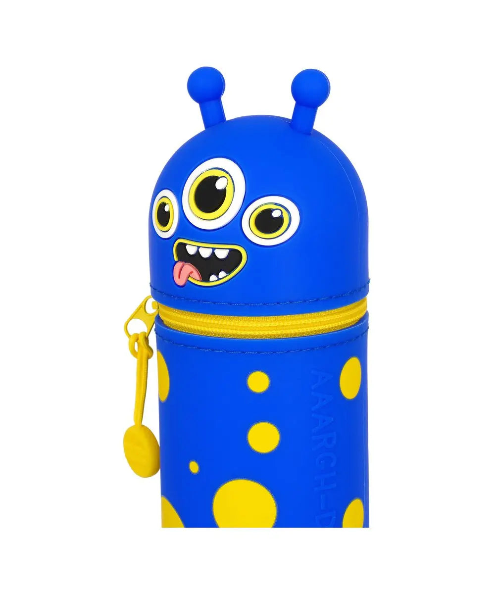 Vue produit de Trousse 2 en 1 en Silicone Monster « Aaargh-dorable! » de Legami sur fond clair
