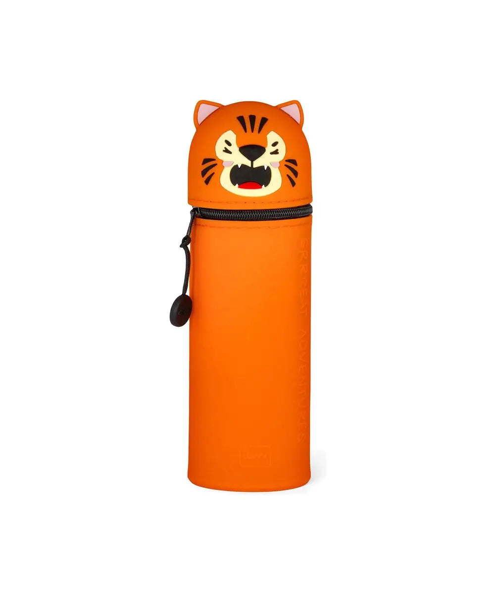 Trousse 2 en 1 en Silicone Tiger « Grrreat Adventures » de Legami sur fond clair