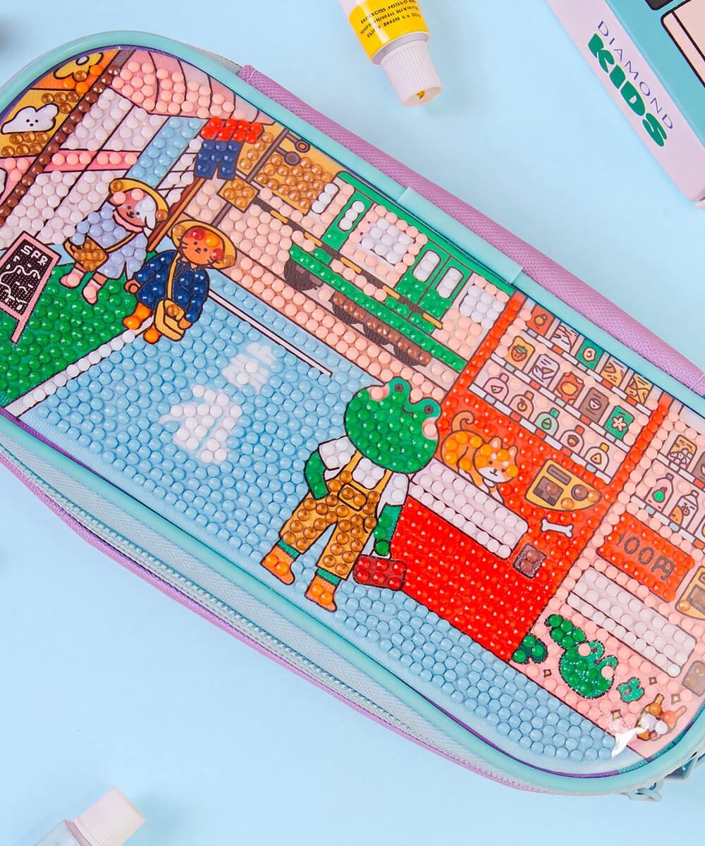 Trousse à diamanter Day in Tokyo de la marque La Petite Épicerie, en mise en scène