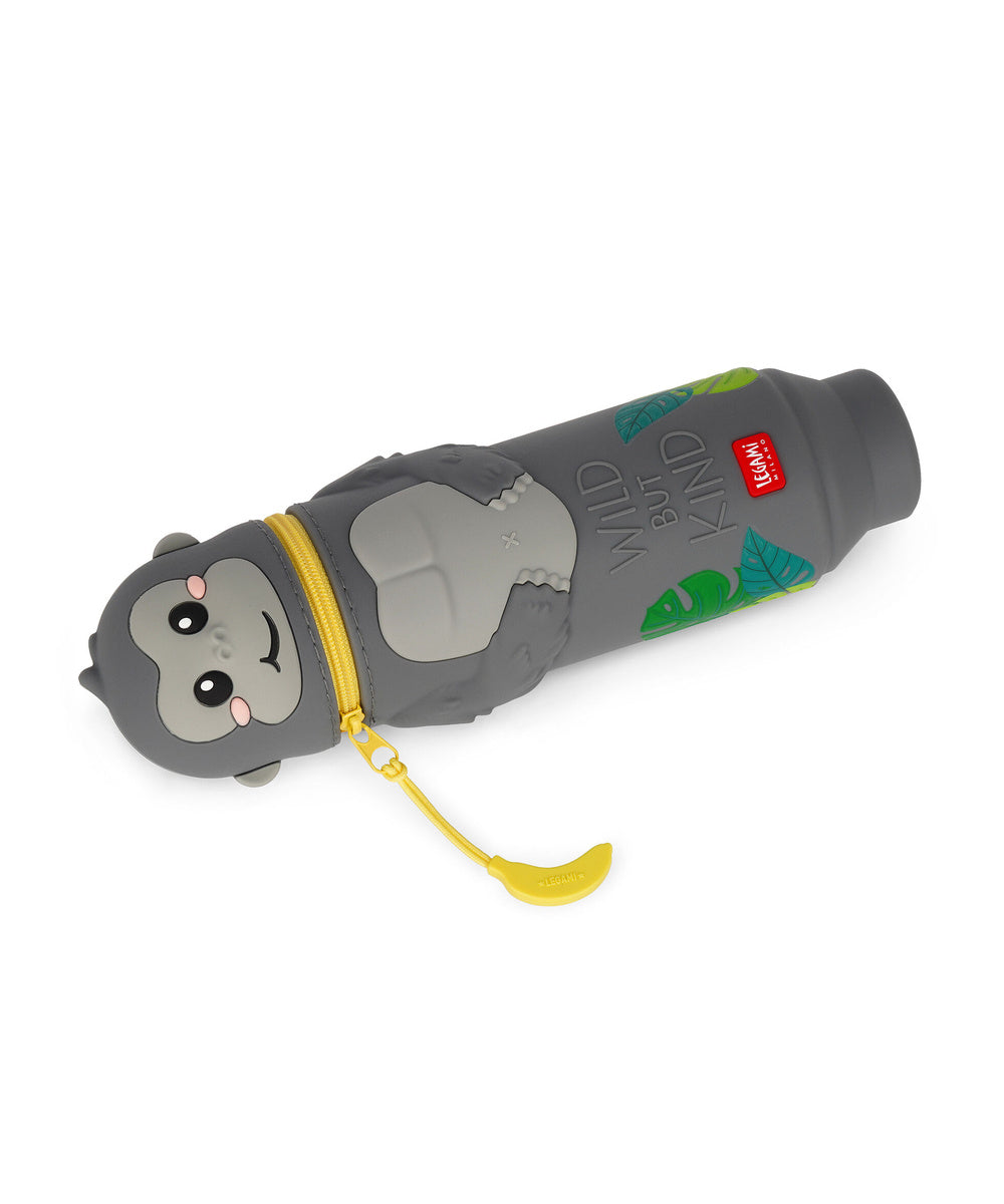 Trousse en Silicone 2-en-1 Gorille - Kawaii de Legami