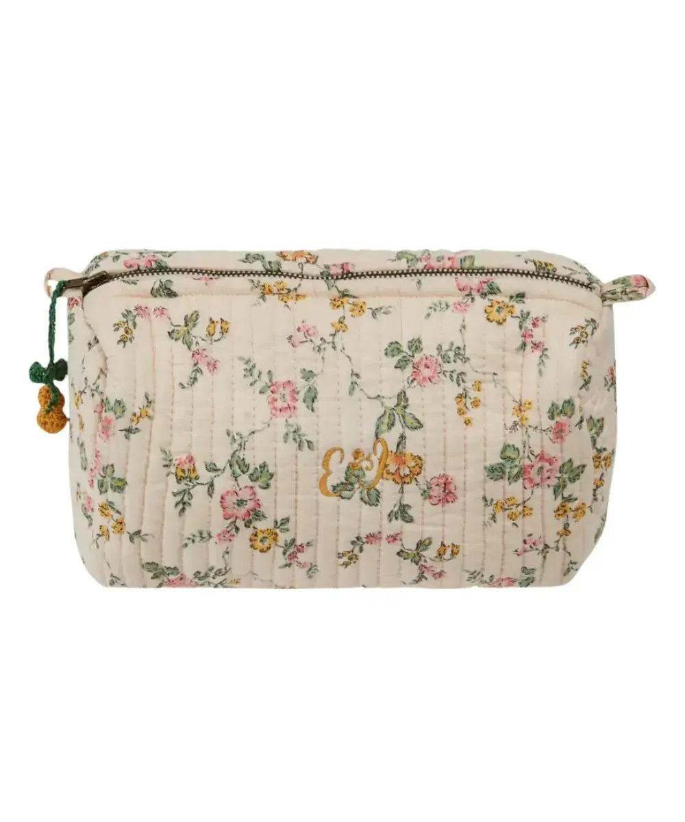 Trousse de toilette Rosier de la marque française Emile & Ida sur fond blanc