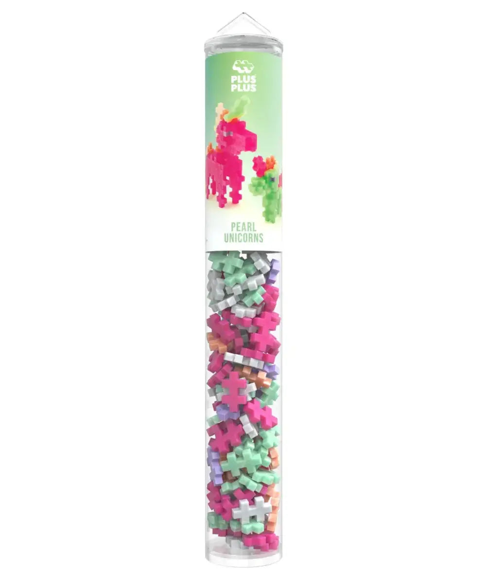 Tube de Plus Plus Licorne Perle de 100 pièces sur fond blanc