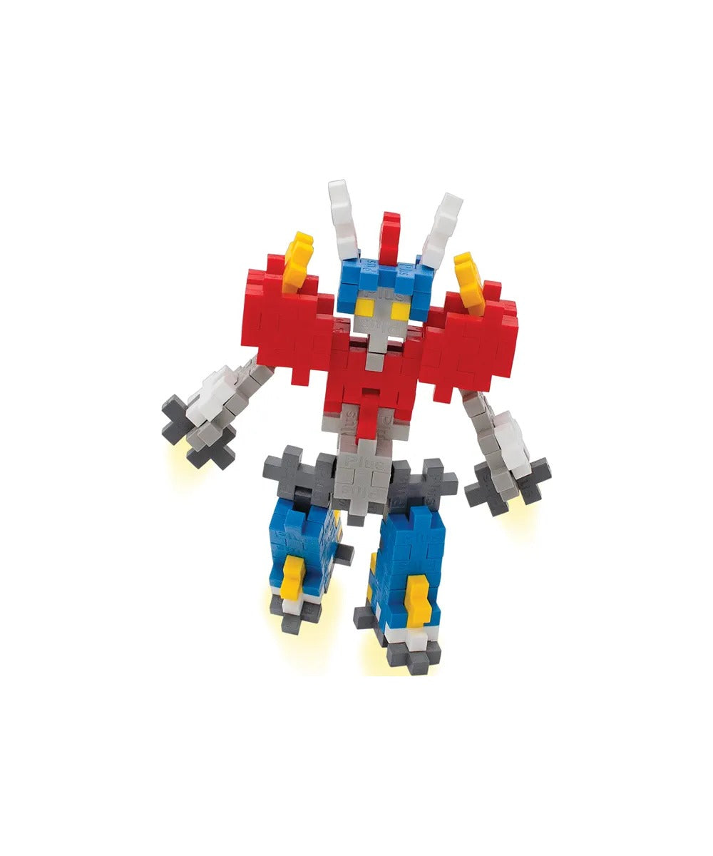 Tube Robot Mecha Bot - 100 pièces de Plus-Plus, sur fond blanc