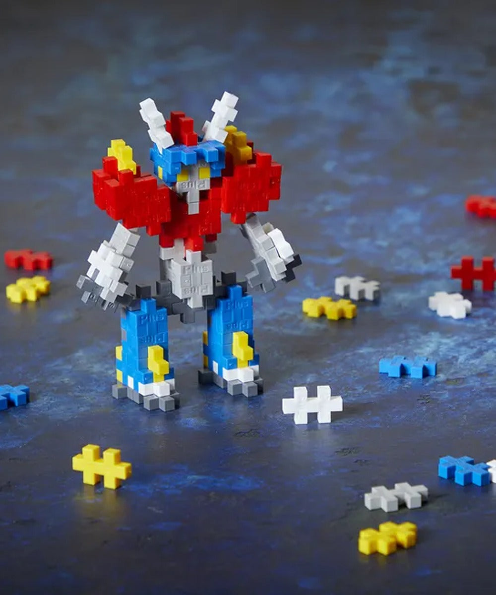 Tube Robot Mecha Bot - 100 pièces de Plus-Plus, en situation