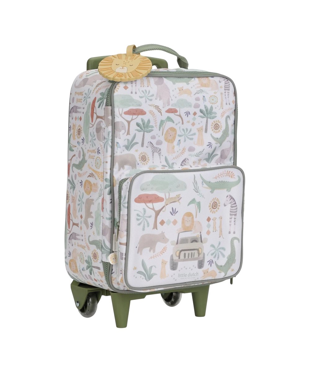 Valise - Safari Friends de la marque Little Dutch, sur fond blanc