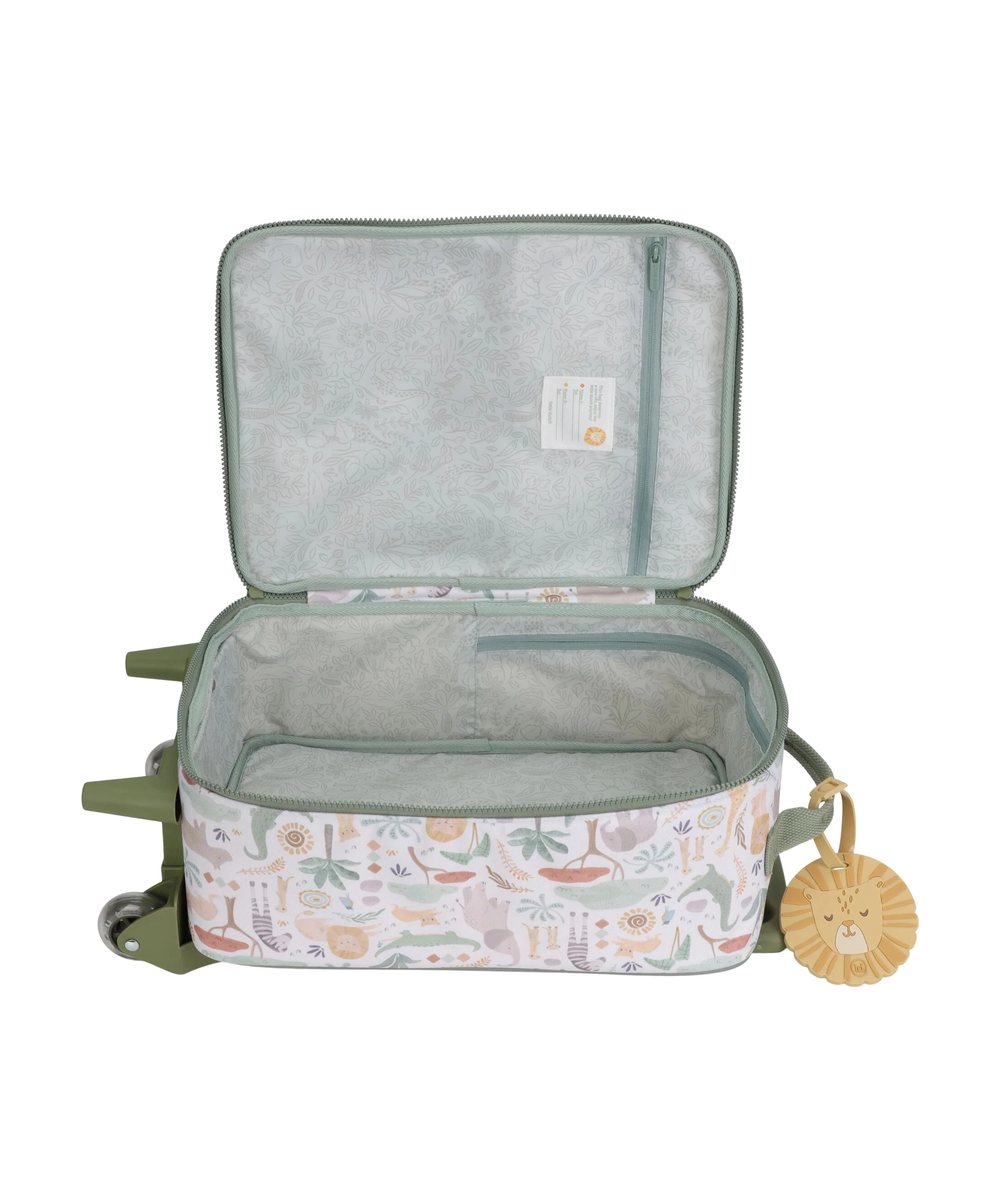 Vue produit de Valise - Safari Friends de la marque Little Dutch, sur fond blanc