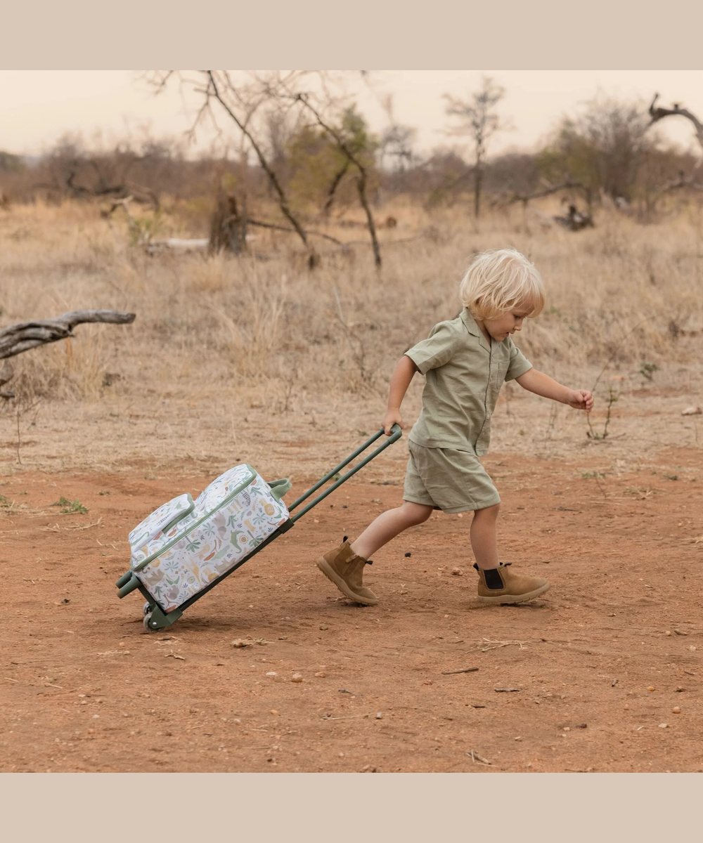 Vue d'ensemble en situation de Valise - Safari Friends de la marque Little Dutch