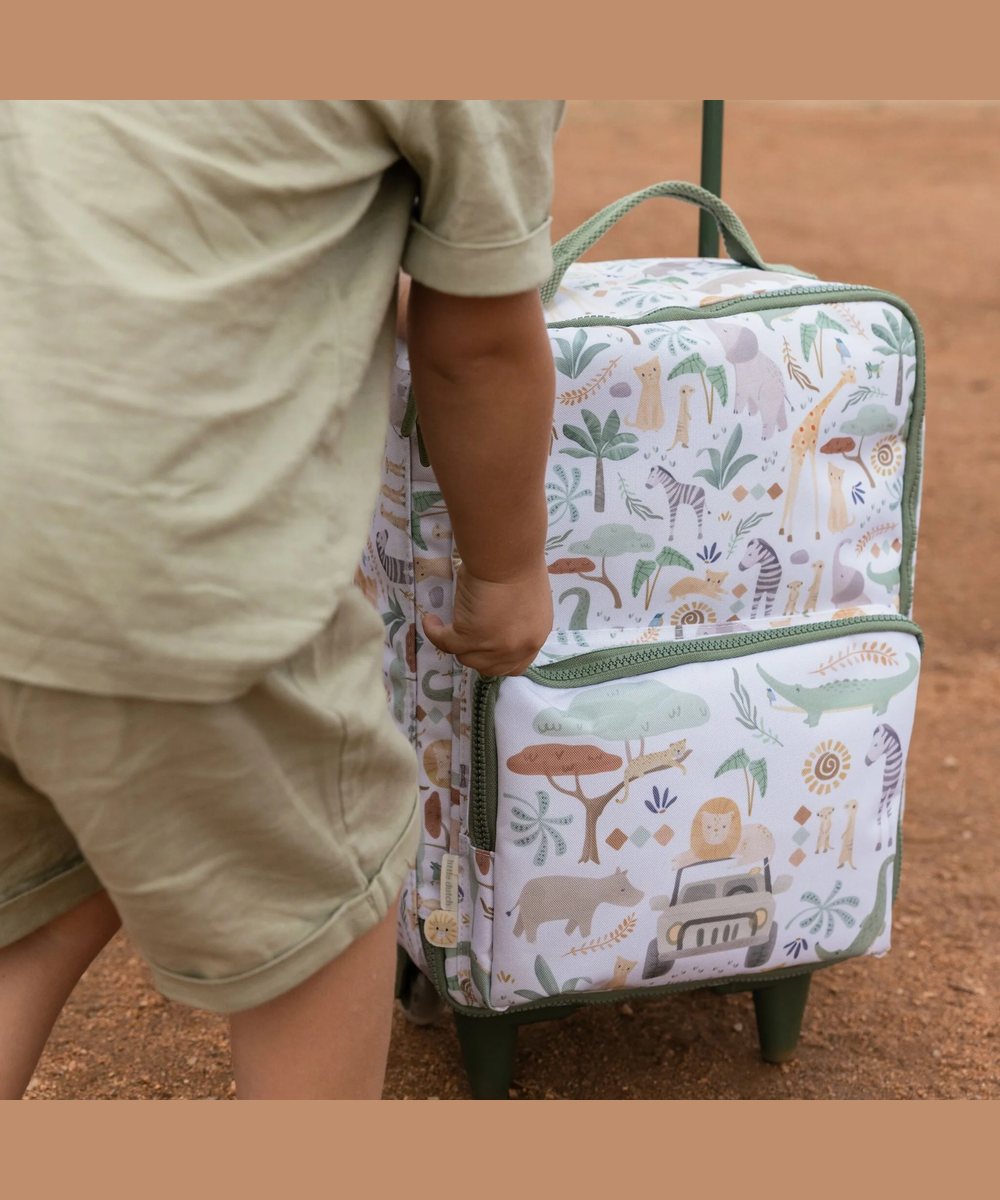 Vue d'ensemble en situation de Valise - Safari Friends de la marque Little Dutch