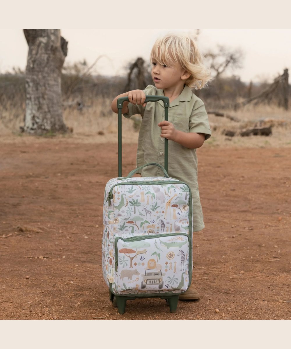 Vue d'ensemble en situation de Valise - Safari Friends de la marque Little Dutch