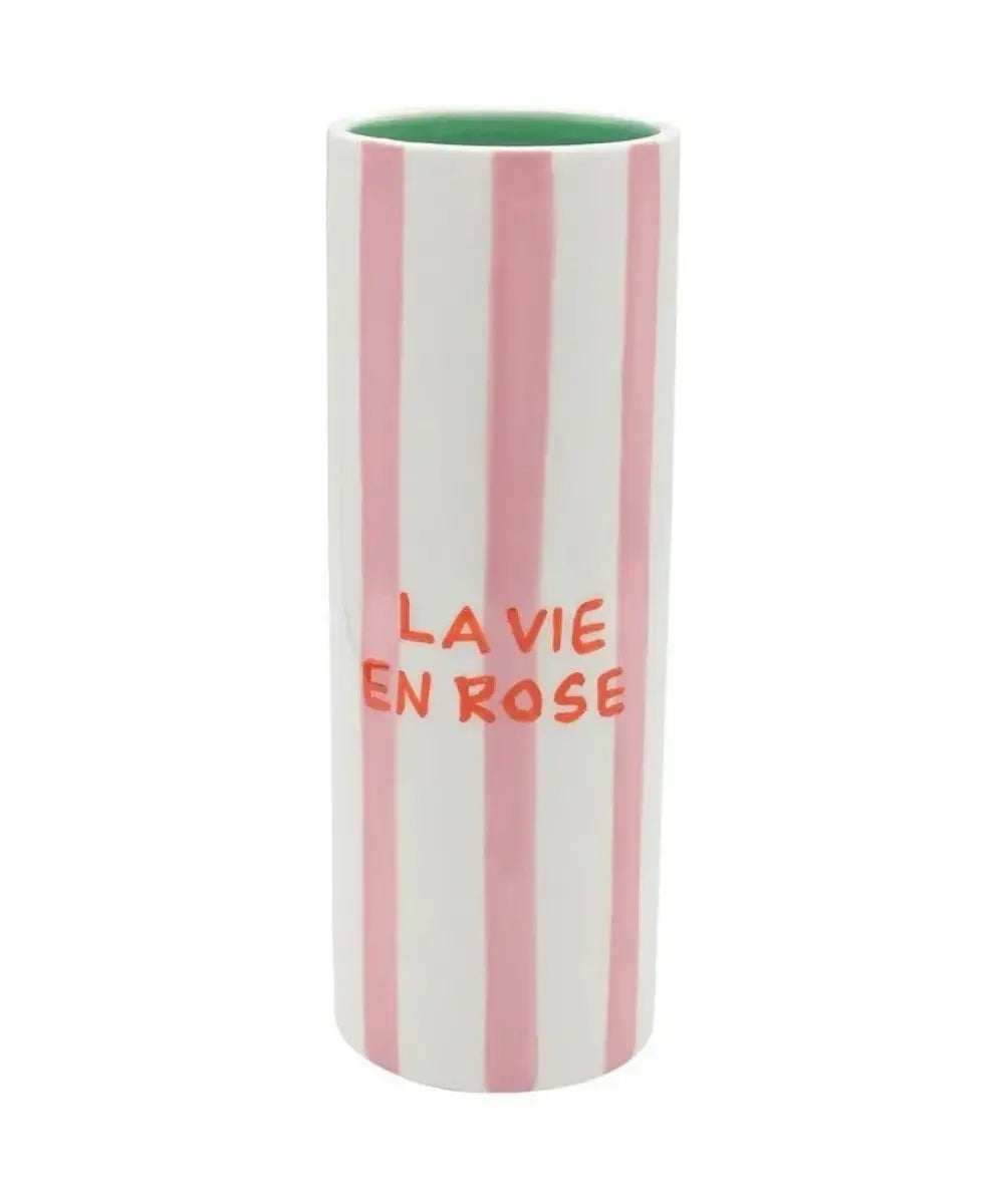 Vase en céramique Antonia La Vie en Rose de la marque belge Qué Rico