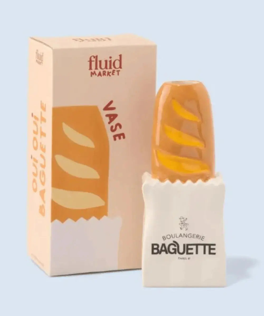 Vase Baguette de Fluid Market avec sa jolie boîte cadeau