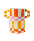 Vase en céramique coloré fait main avec motifs graphiques espagnols Ricardo de la marque Qué Rico.