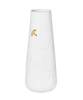 Vase en porcelaine orné de feuilles dorées de la marque de décoration Räder