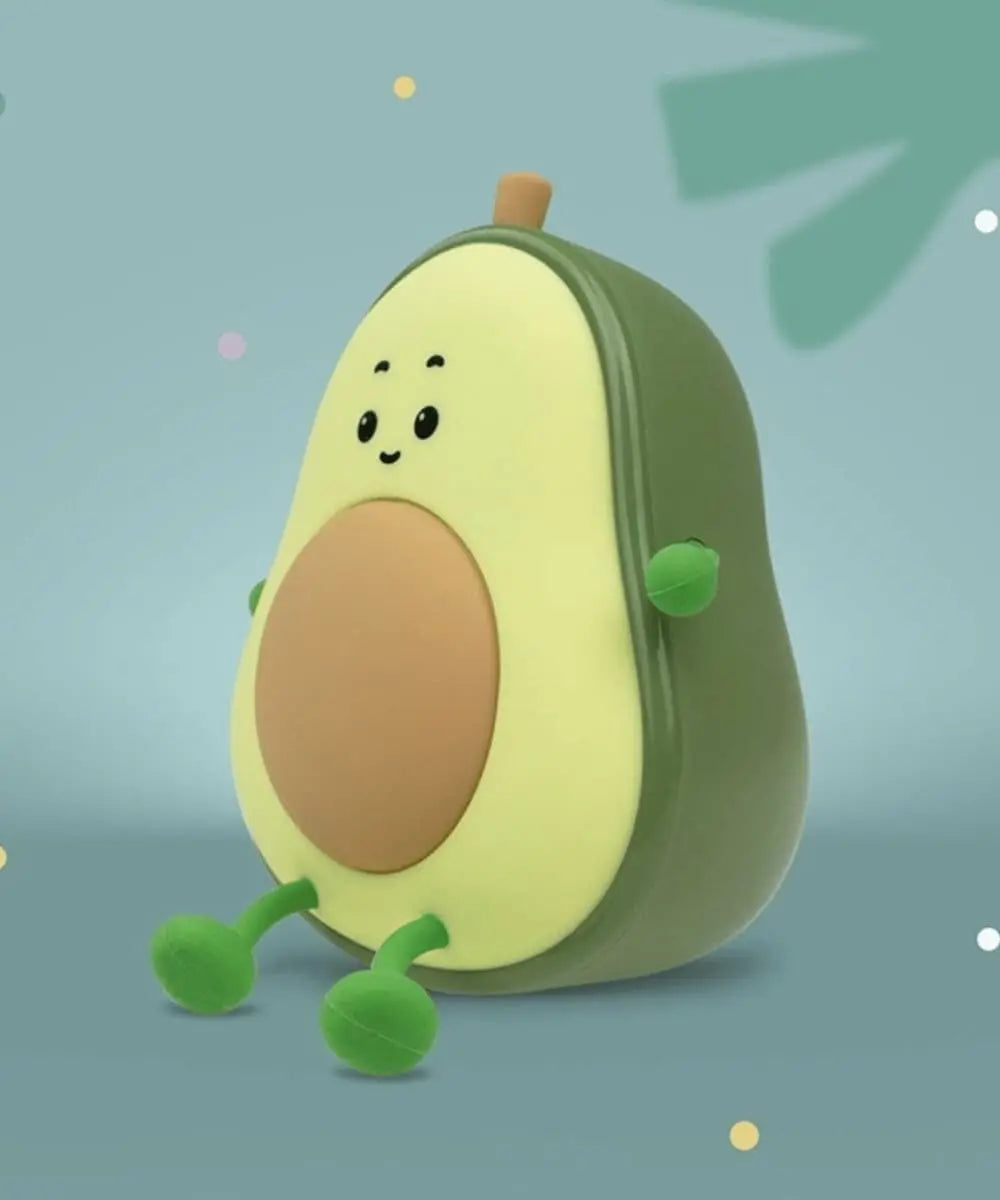 Zoom sur les détails de la veilleuse rechargeable Avocat de Mary's