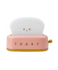 Veilleuse rechargeable Toaster Rose de Mary's sur un fond blanc