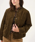 Veste Georgina velours Kaki