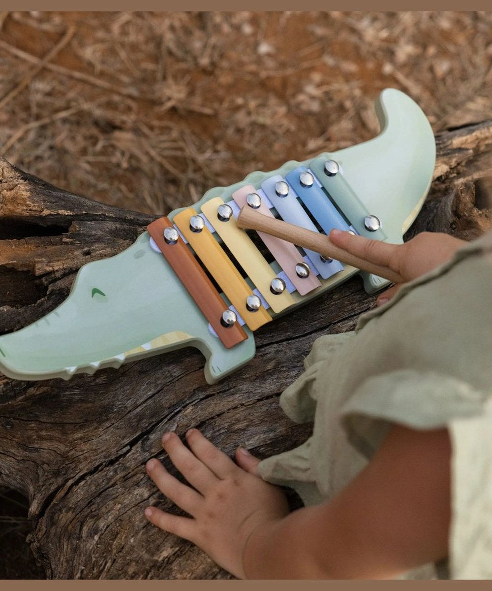 Vue complémentaire de Xylophone Crocodile - Safari Friends de la marque Little Dutch